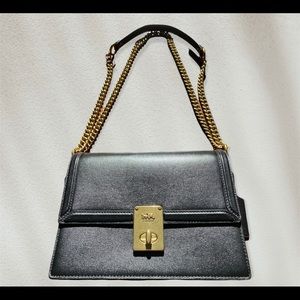 Coach Hutton Shoulder Bag Black